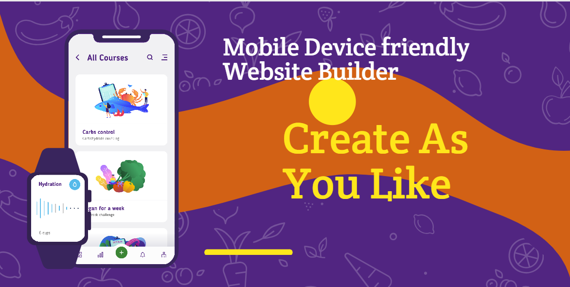 Vegetables displayed on a smartphone screen, representing how Keasites websites adapt beautifully to mobile devices